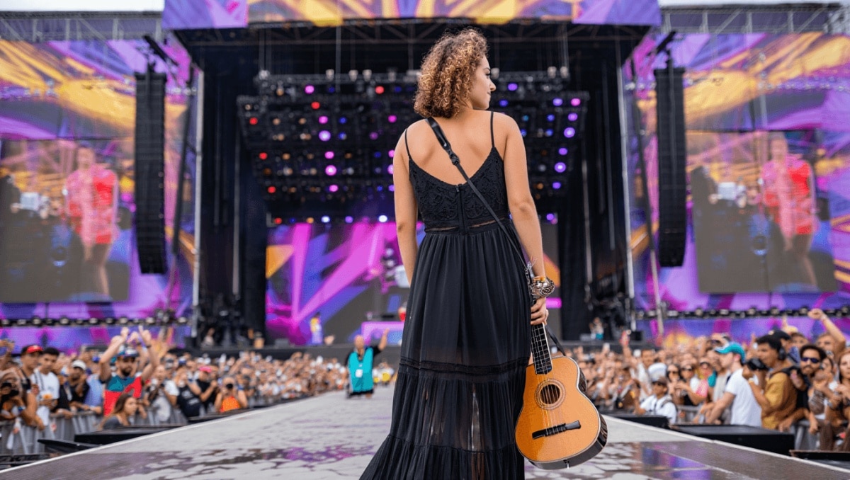 Fadista portuguesa Marta Rosa leva fado ao espetáculo principal do Tomorrowland